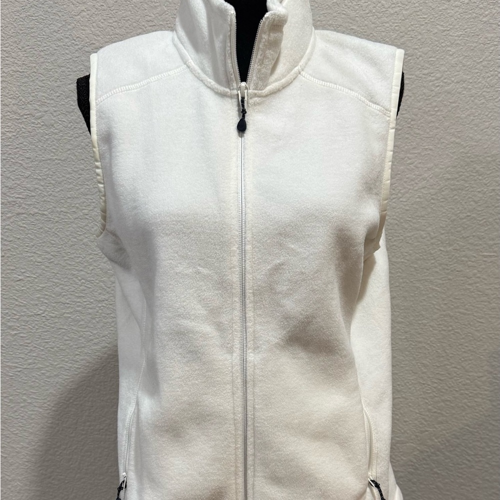 Vineyard Vines White Zip-Up Vest